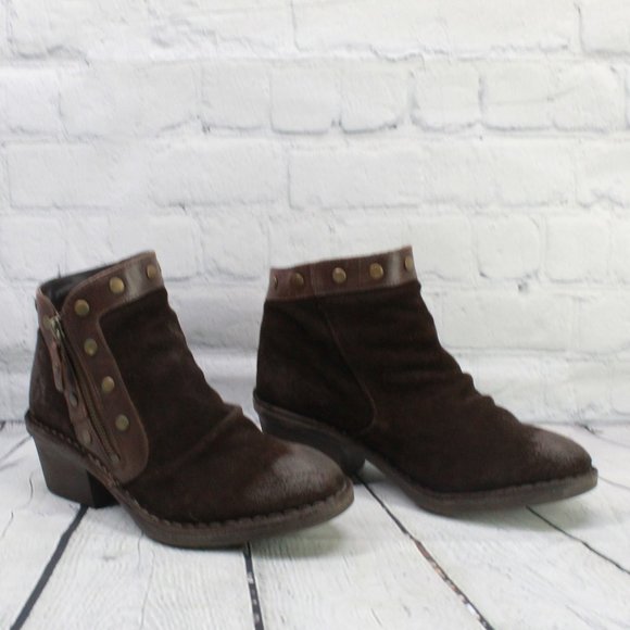 FLY LONDON Leather Side-Zip Ankle Boots Size 37 - Picture 3 of 9